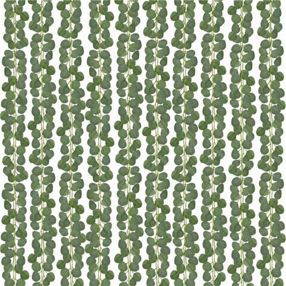 20Pcs Eucalyptus Garland, Artificial Eucalyptus Leaves Faux Eucalyptus Garland